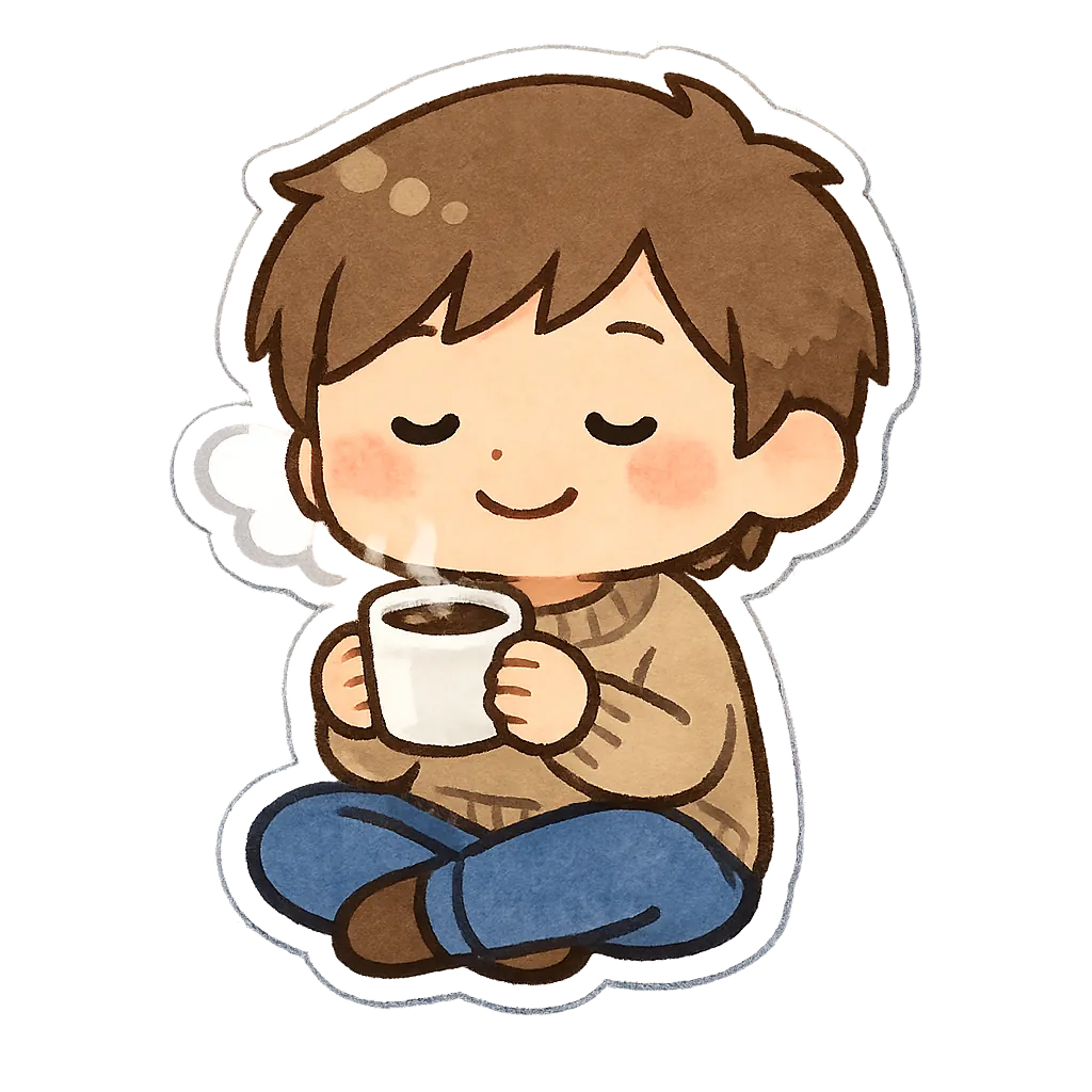 Coffee sticker